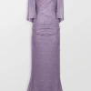 Stardust Metallic Evening Maxi Gown