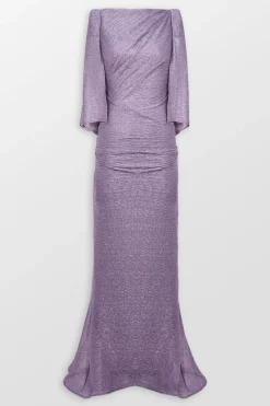 Stardust Metallic Evening Maxi Gown