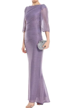 Stardust Metallic Evening Maxi Gown