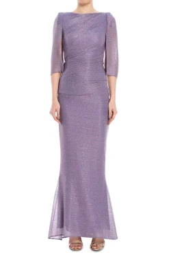 Stardust Metallic Evening Maxi Gown