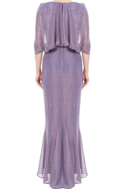 Stardust Metallic Evening Maxi Gown