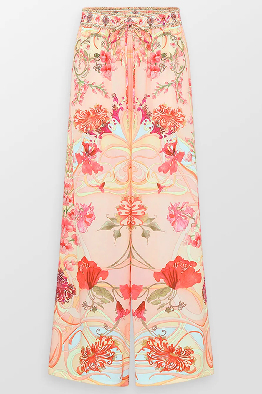 Straight Floral Pants
