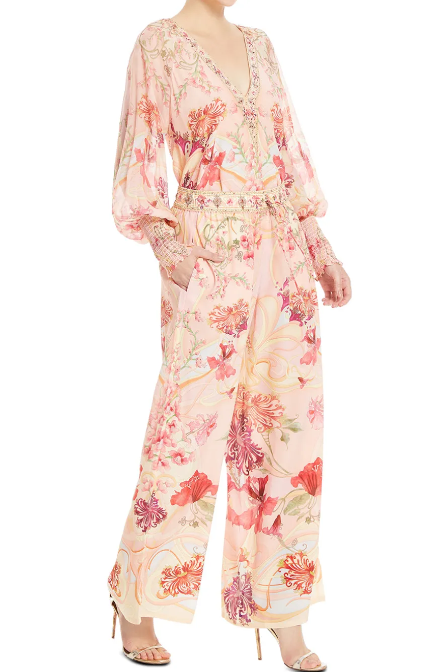 Straight Floral Pants