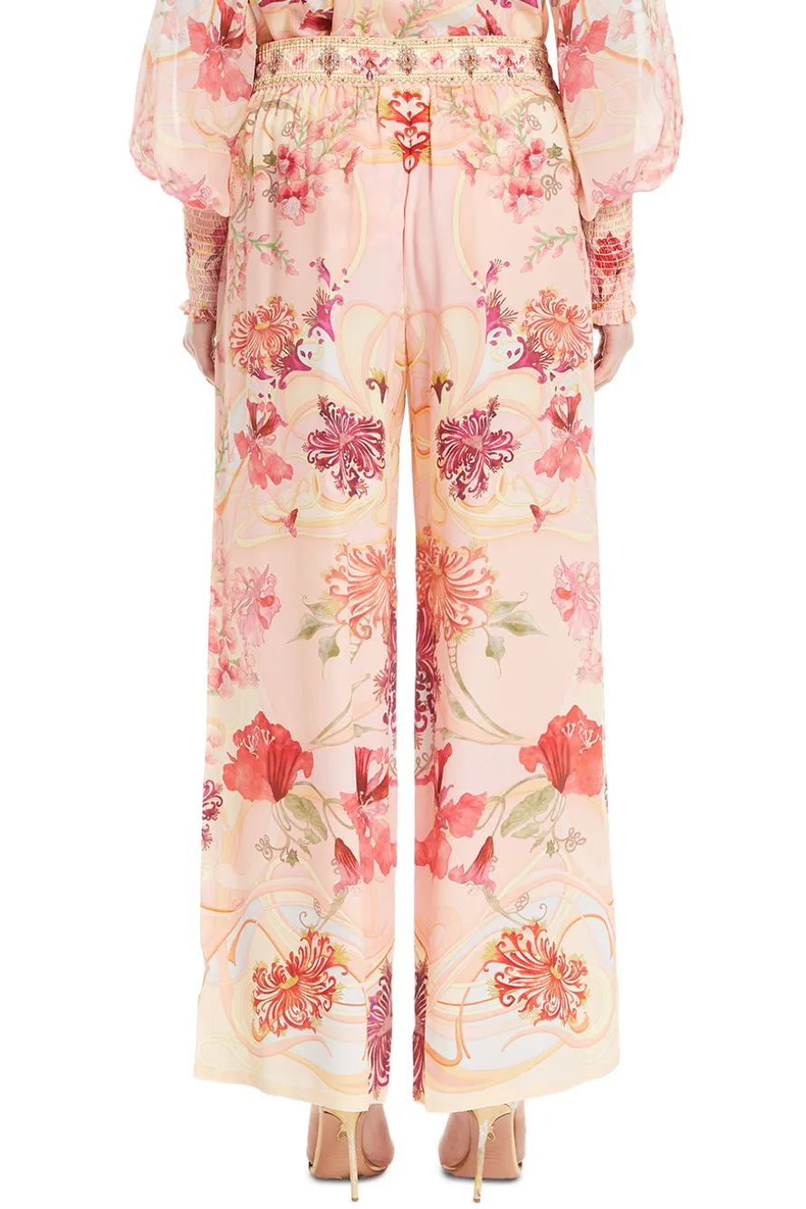 Straight Floral Pants
