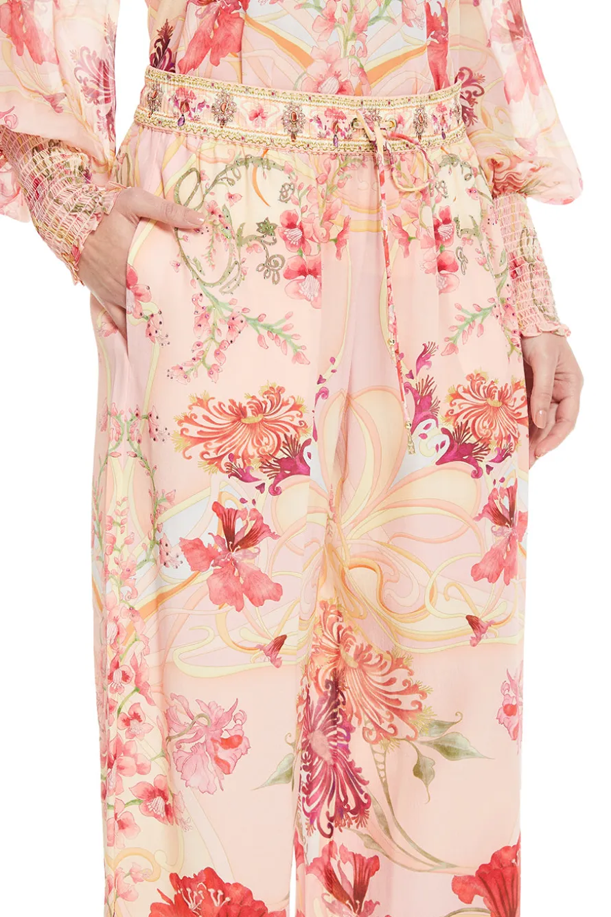 Straight Floral Pants