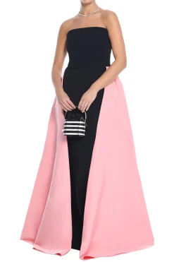 Strapless Gown With Overskirt
