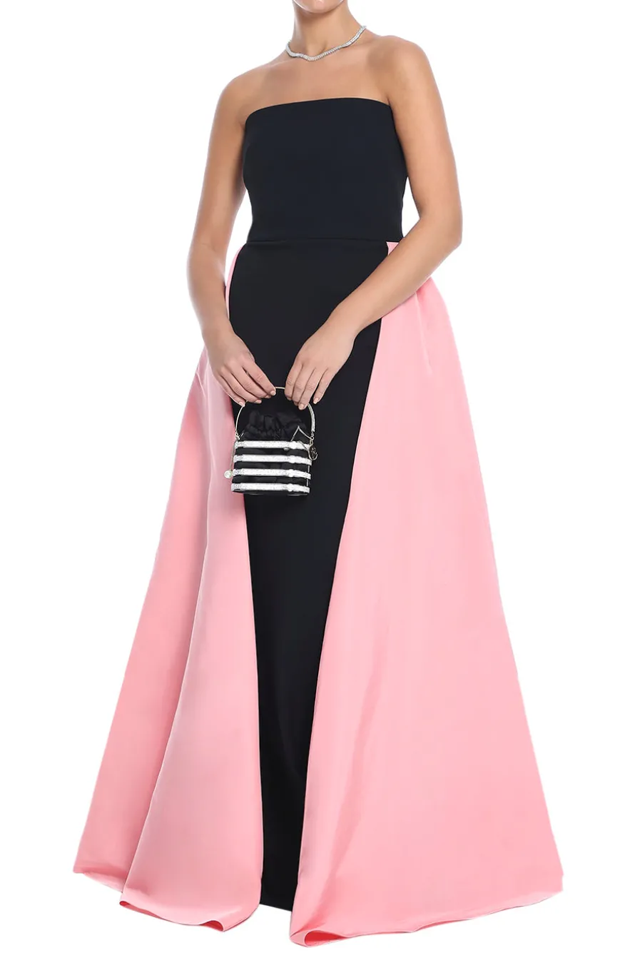 Strapless Gown With Overskirt