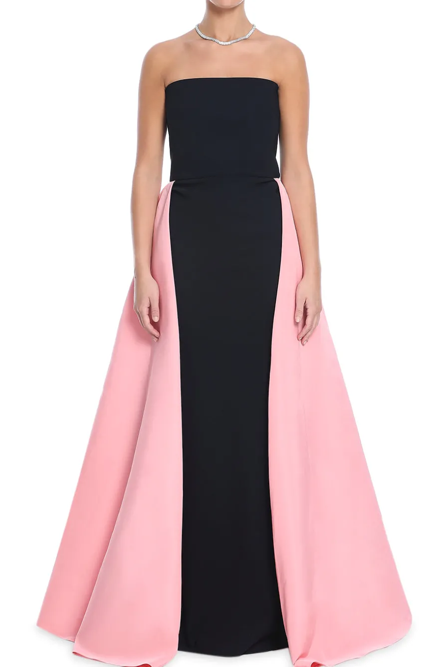 Strapless Gown With Overskirt