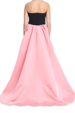 Strapless Gown With Overskirt