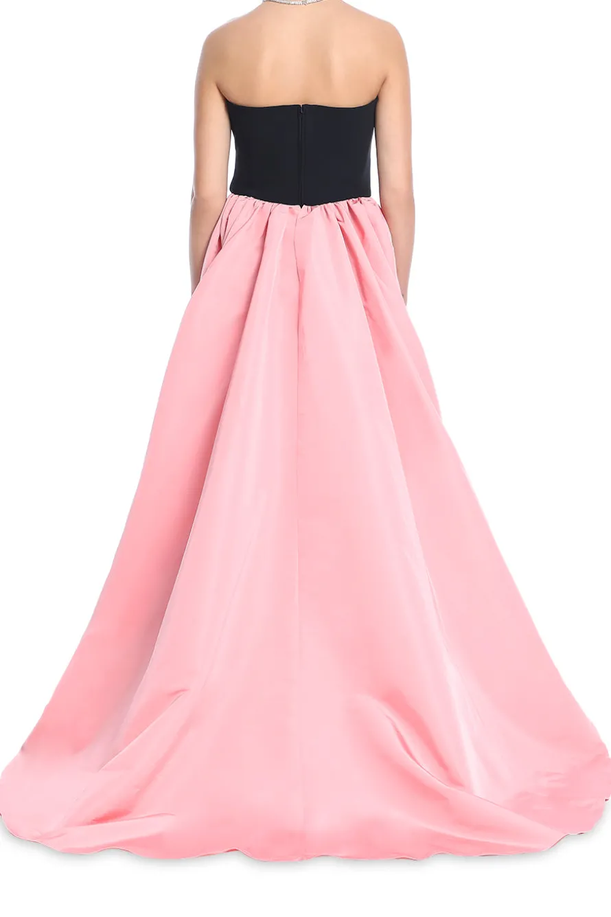 Strapless Gown With Overskirt