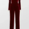 Stretch Velvet Jumpsuit