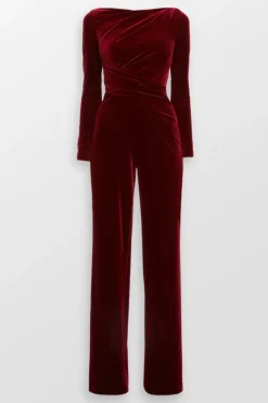 Stretch Velvet Jumpsuit