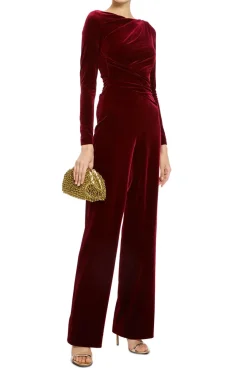 Stretch Velvet Jumpsuit