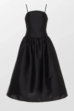 Taffeta Midi Dress