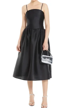 Taffeta Midi Dress