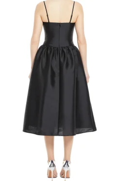 Taffeta Midi Dress