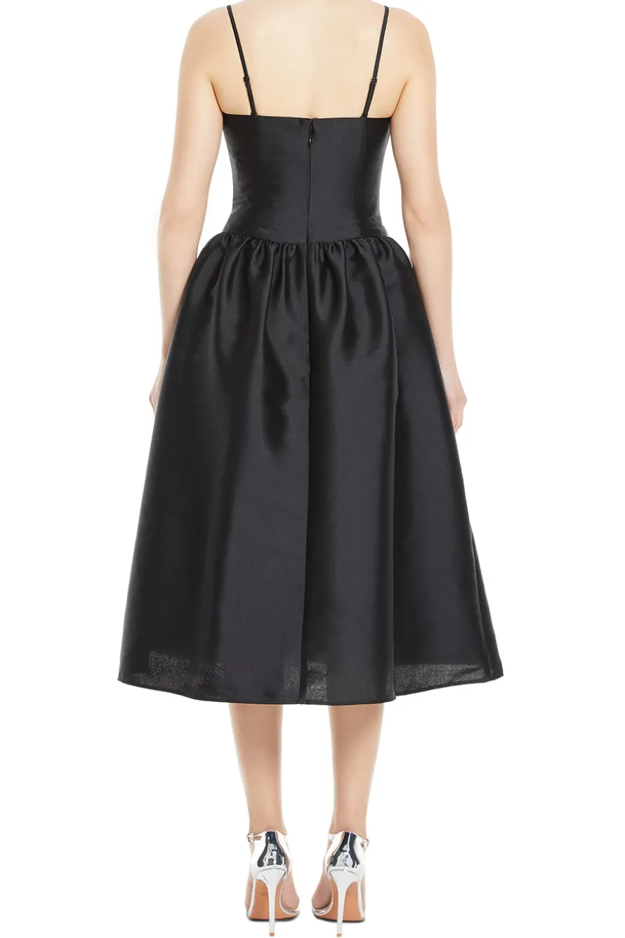 Taffeta Midi Dress