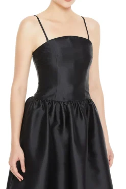 Taffeta Midi Dress