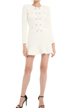 Textured Knit Mini Dress