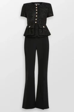 Tinsel Boucle Jumpsuit