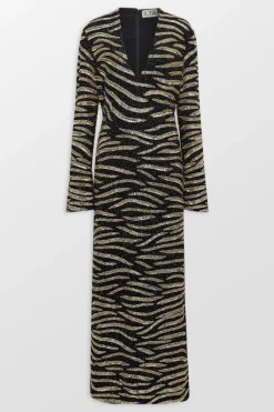 Uma V-Neck Ankle Length Dress