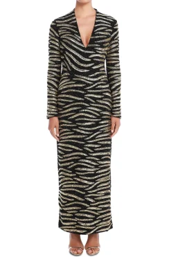 Uma V-Neck Ankle Length Dress