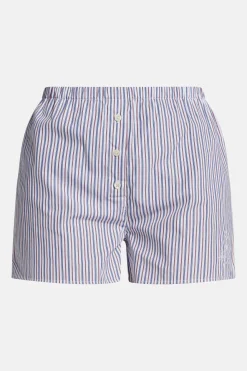 Vendome Cotton Boxer Shorts in Blue And White