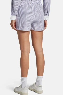 Vendome Cotton Boxer Shorts in Blue And White