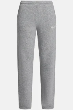 Vendome Script Cashmere Pants in Grey