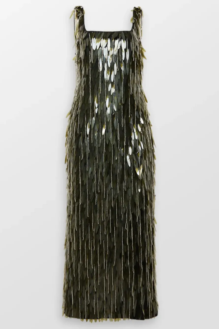 Verna Embellished Evening Dress