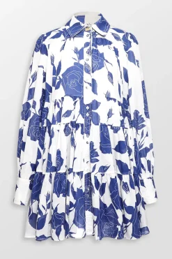 Vie Voile Neo Rose Smock Mini Dress
