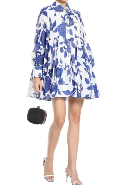 Vie Voile Neo Rose Smock Mini Dress
