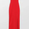 Viviana Crepe Long Evening Dress