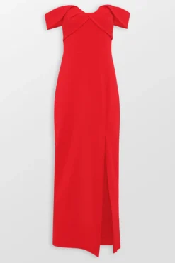 Viviana Crepe Long Evening Dress