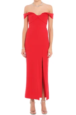 Viviana Crepe Long Evening Dress