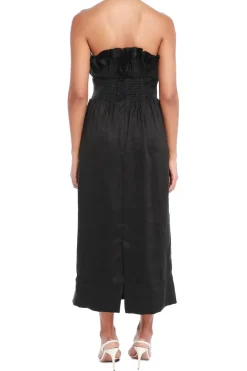 Whisper Off-Shoulder Tulip Midi Dress