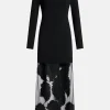 Wilder Knit Midi Dress in Black