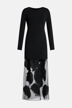 Wilder Knit Midi Dress in Black