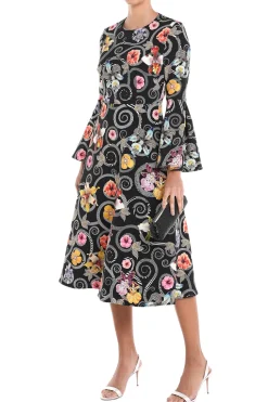 Willow Crepe Midi Dress
