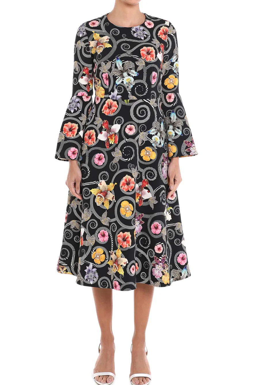 Willow Crepe Midi Dress