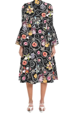 Willow Crepe Midi Dress