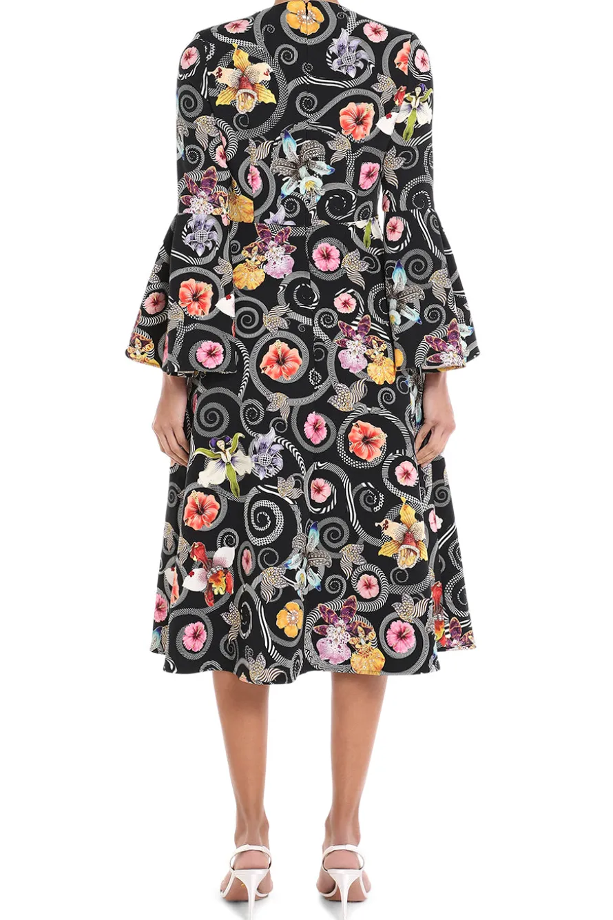 Willow Crepe Midi Dress