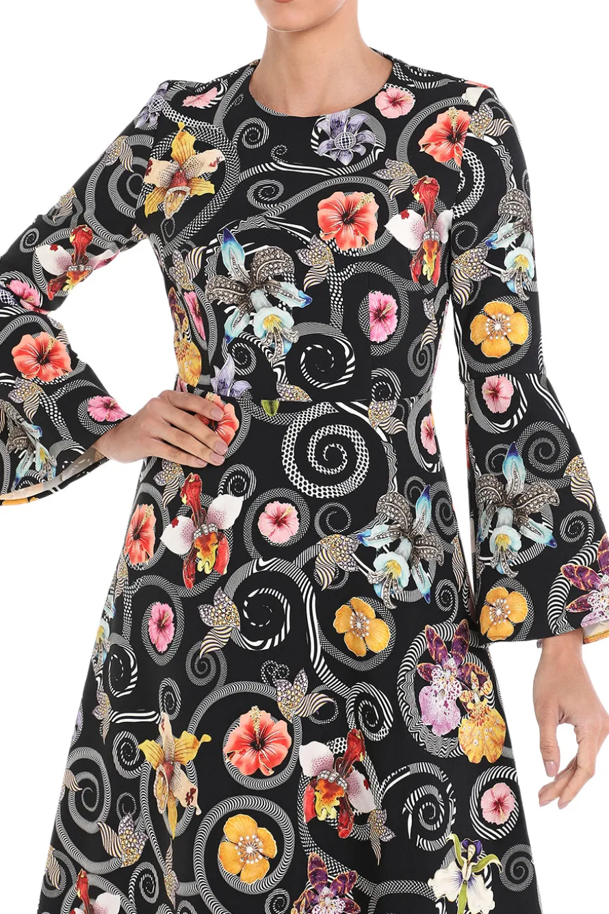 Willow Crepe Midi Dress