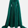Zaria Cape Evening Gown