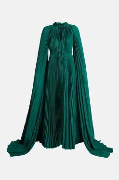 Zaria Cape Evening Gown