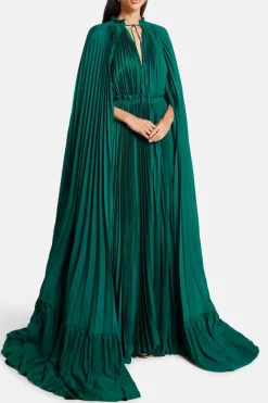 Zaria Cape Evening Gown